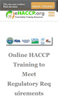 Mobile Screenshot of ehaccp.org
